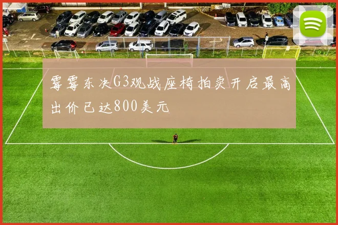 霉霉东决G3观战座椅拍卖开启最高出价已达800美元